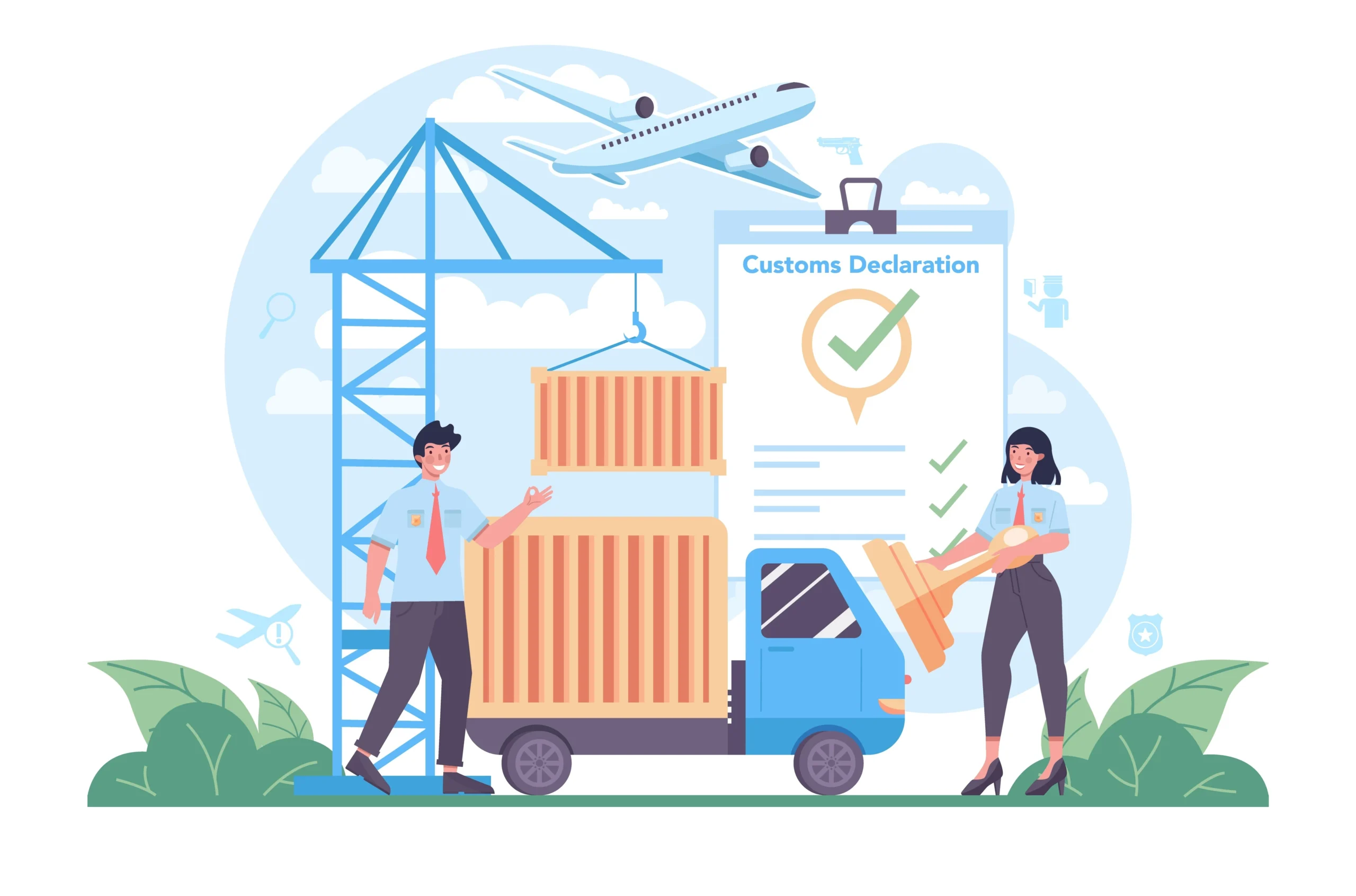 Contact contact the fastest customs clearance service of aeromarine logistics